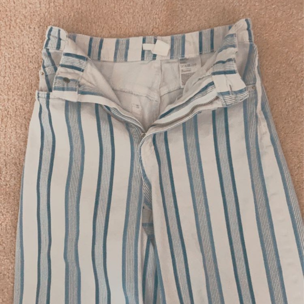 Blue and white stripped H&M pants - Picture 5 of 14